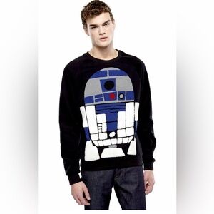 Eleven Paris Men Star Wars Mader R2D2 Sweatshirt SIZE S Black